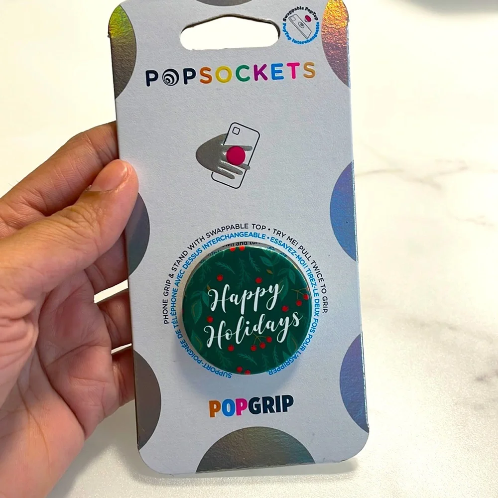 Pop sockets happy holiday